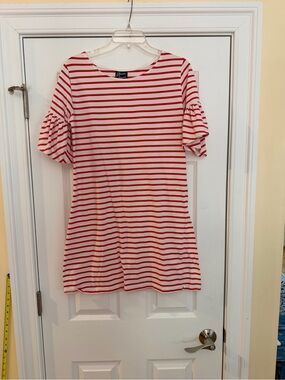 Ladies Size Small "Ann Lane & Co" by MSC Red and White Striped Tee GUC